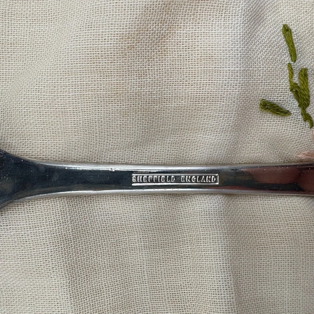 Sheffeld England Serving Utensil Vintage Silver Plated Art Deco Collectible